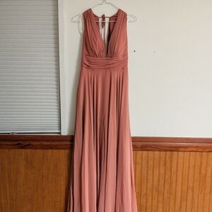 Elegant Blush Maxi Dress